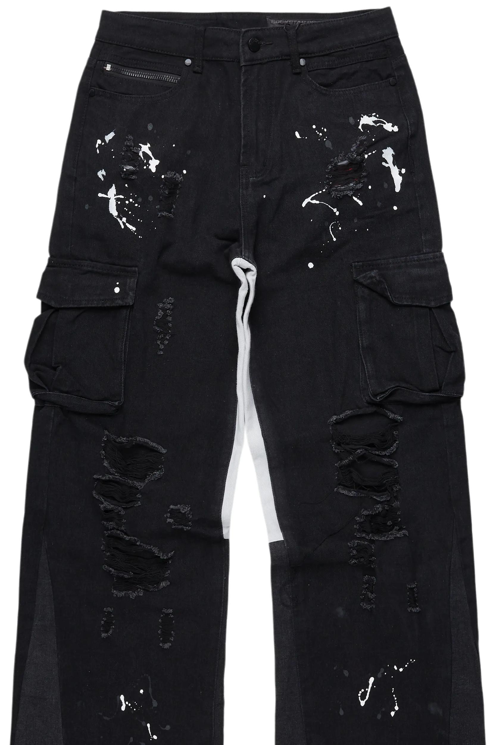 Dubaku Black Baggy Fit Jean Male Product Image