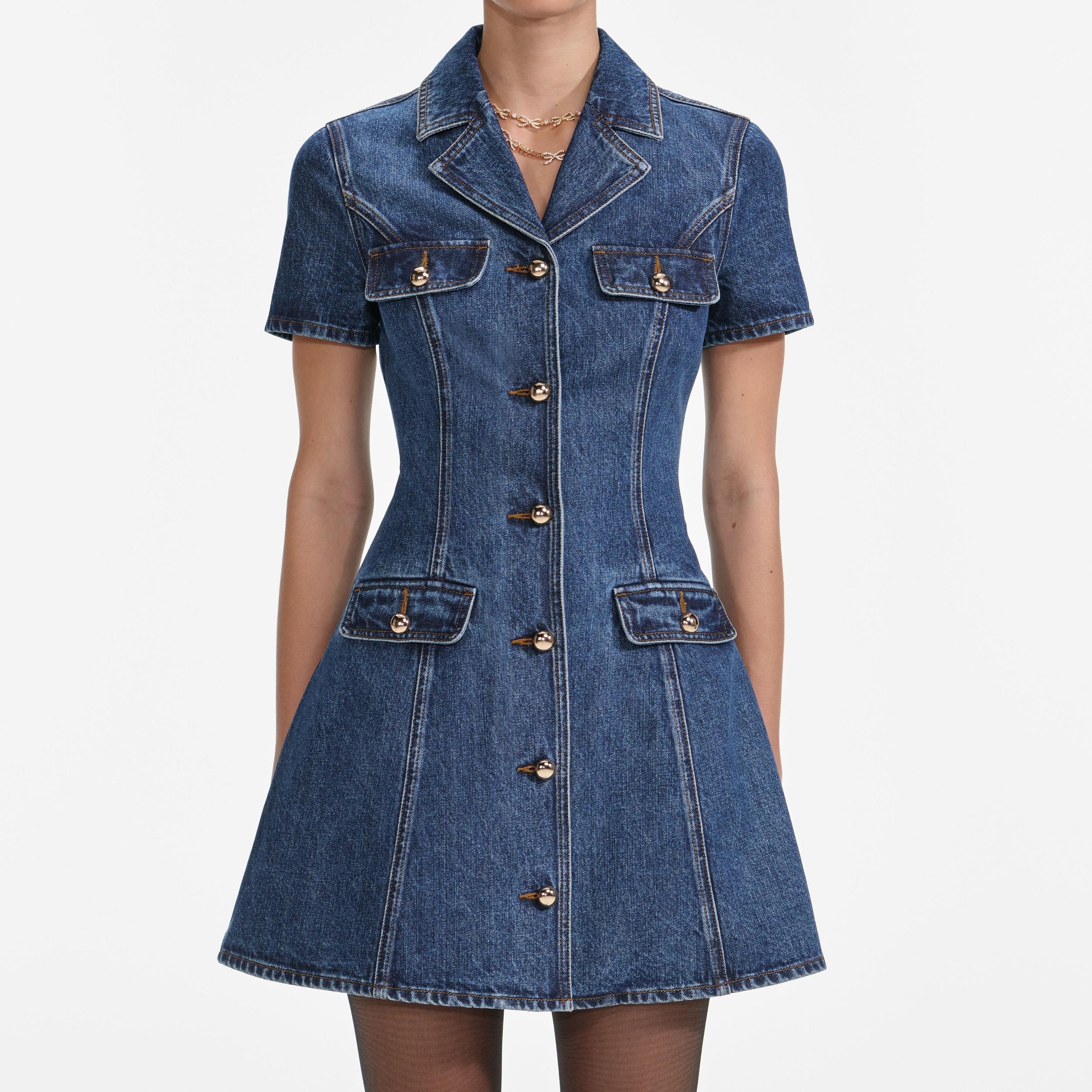 Denim Mini Dress Product Image