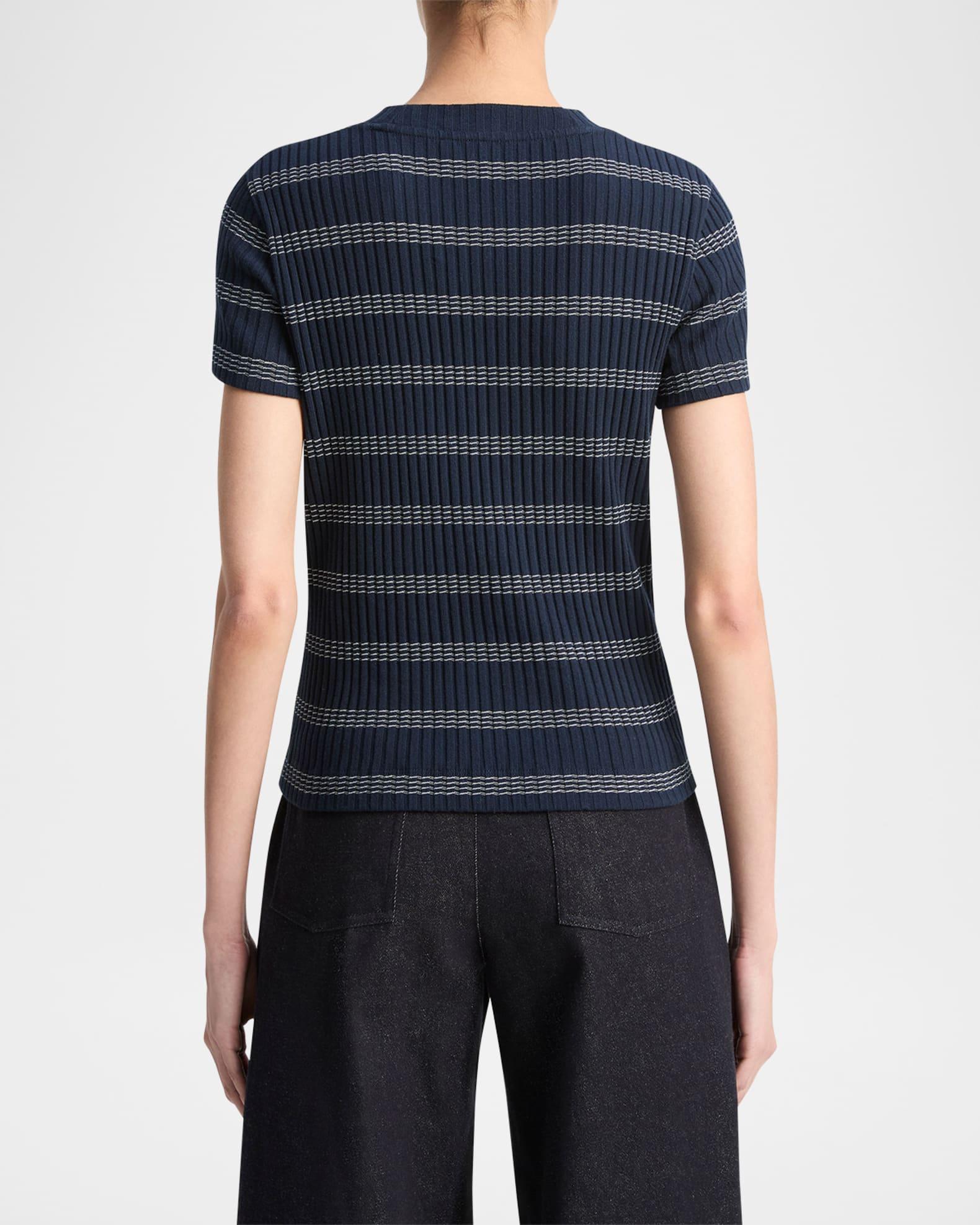 Stripe Short-Sleeve Crewneck Tee Product Image