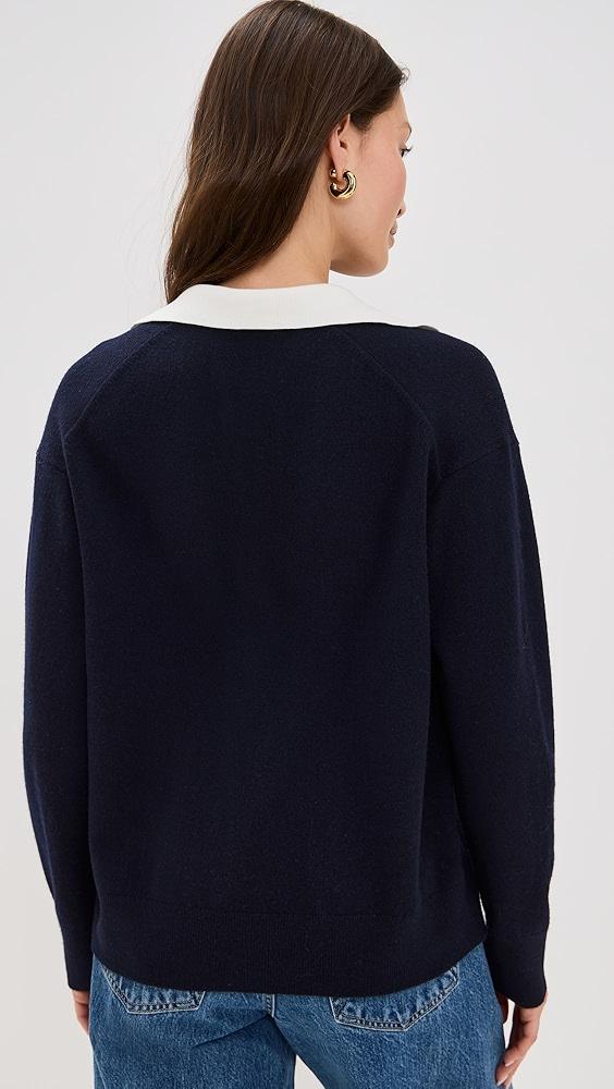 Vince Contrast Collar Polo | Shopbop Product Image