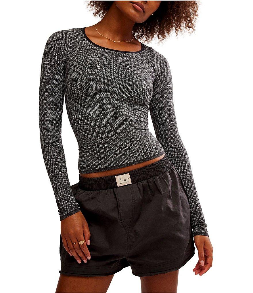 Free People Love Letter Scoop Neck Long Sleeve Top Product Image