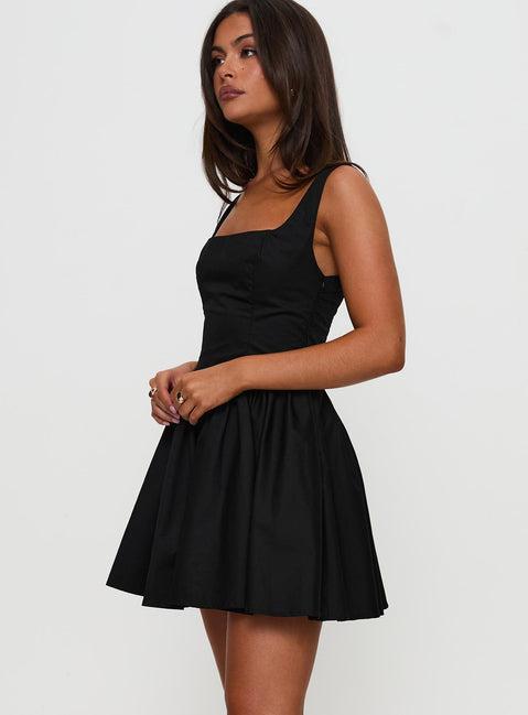 Straplie Mini Dress Black Product Image