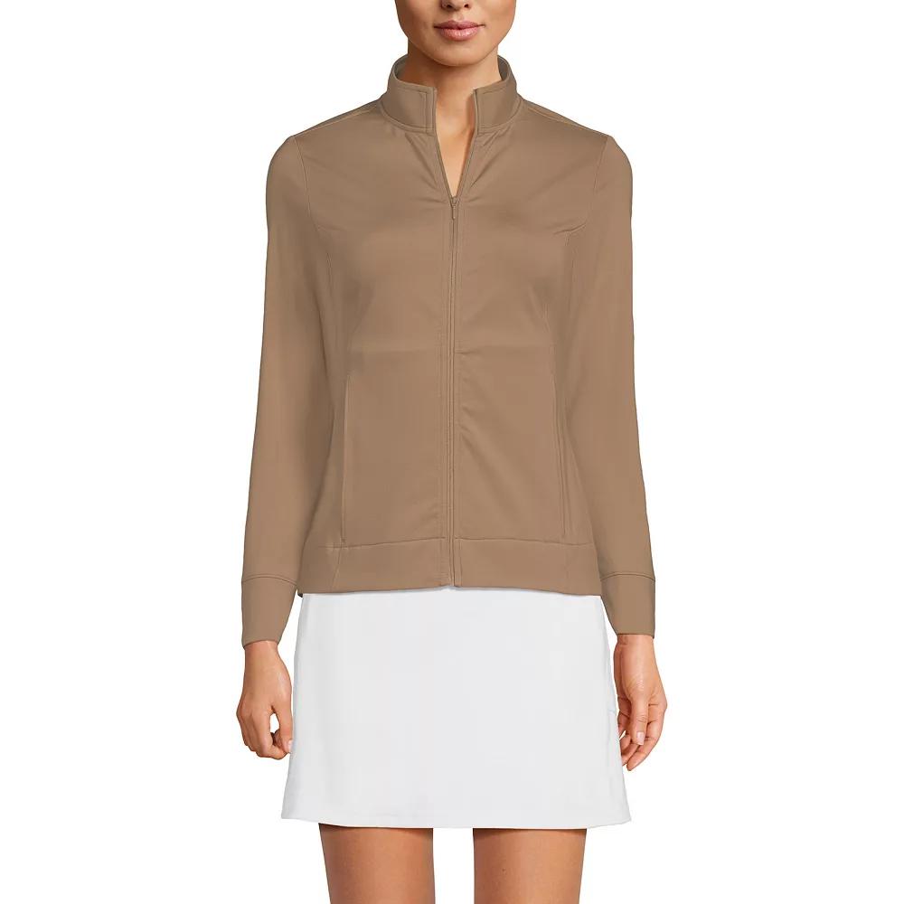 Women's Lands' End Long Sleeve High Impact Front Zip Jacket,  Product Image