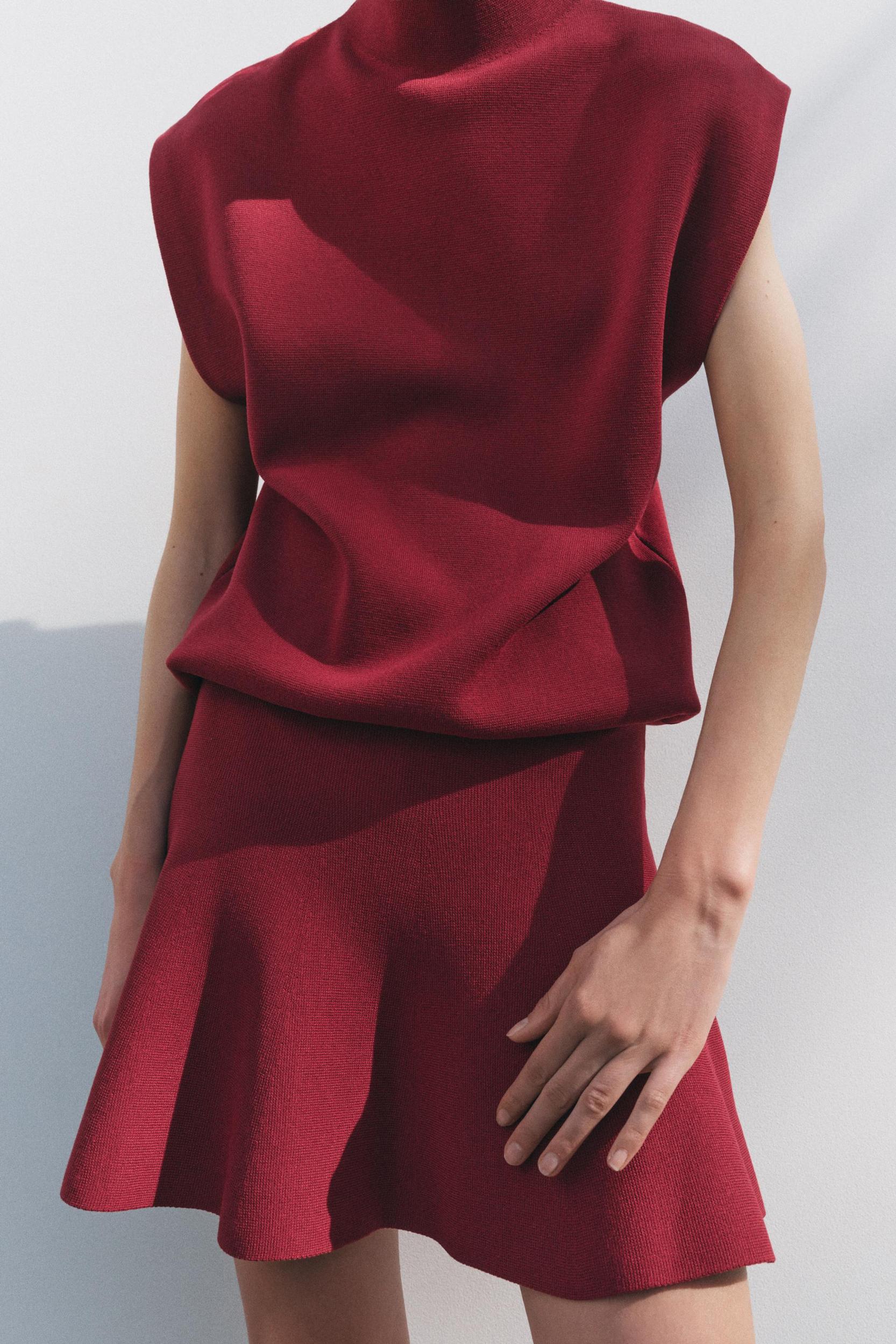 BASIC KNIT MINI SKIRT Product Image