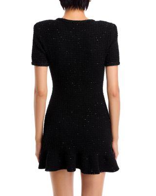 Sequin Tweed Mini Dress Product Image