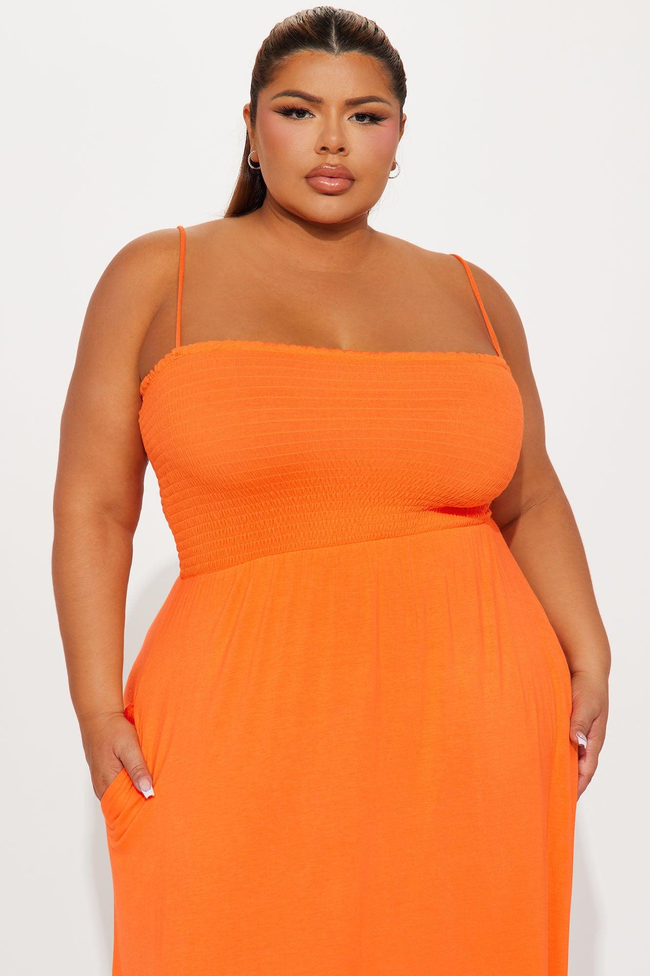 Holly Maxi Dress - Orange Product Image