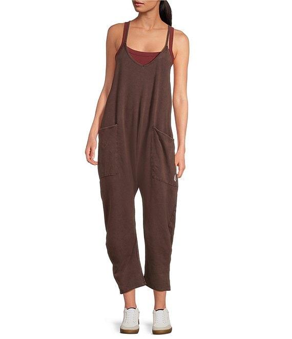 Free People FP Movement Sleeveless Scoop Neck Ankle Length Patch Pocket Hot Shot Onesie Product Image