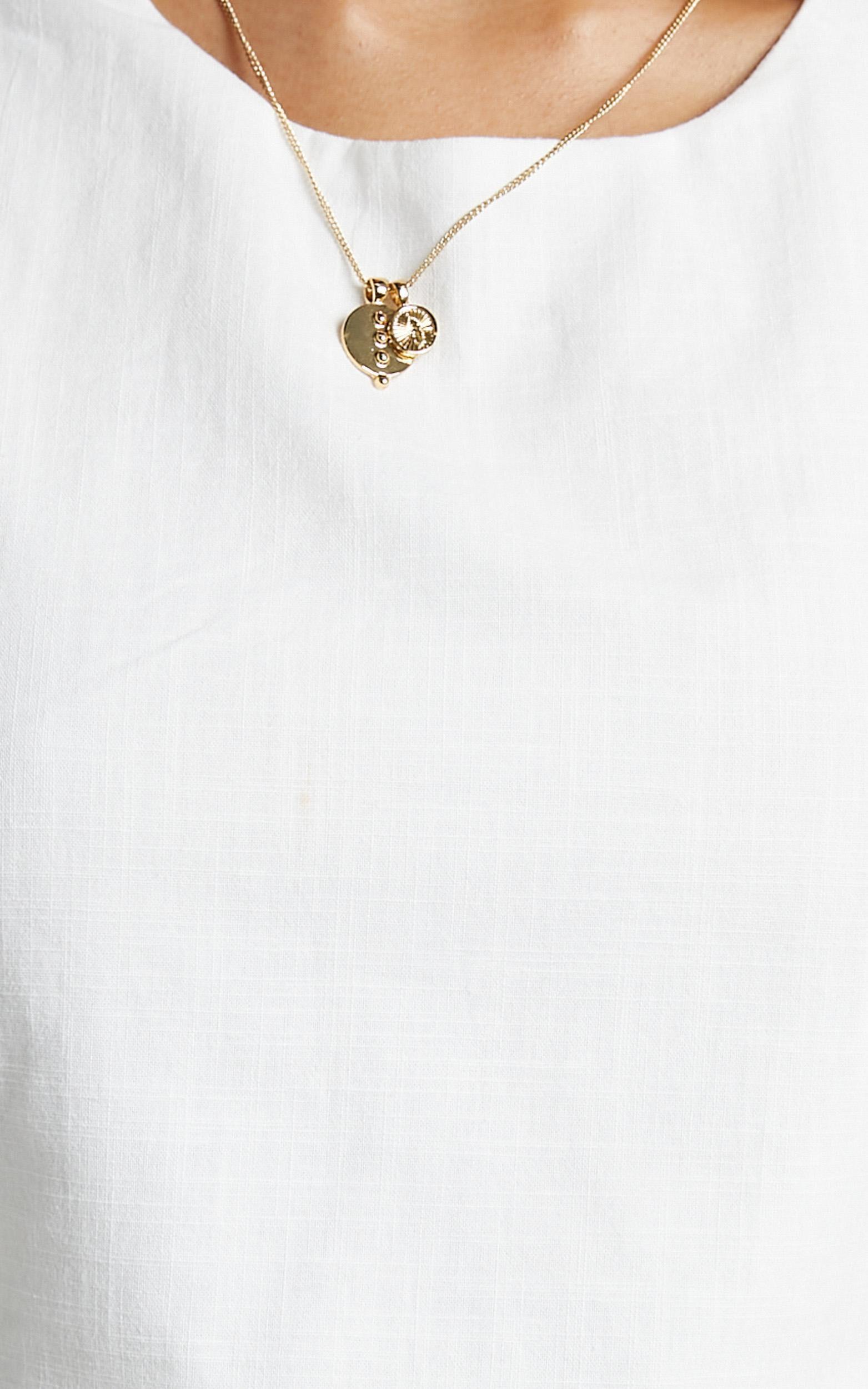 Loxley Top - Tie Up Top in White Product Image