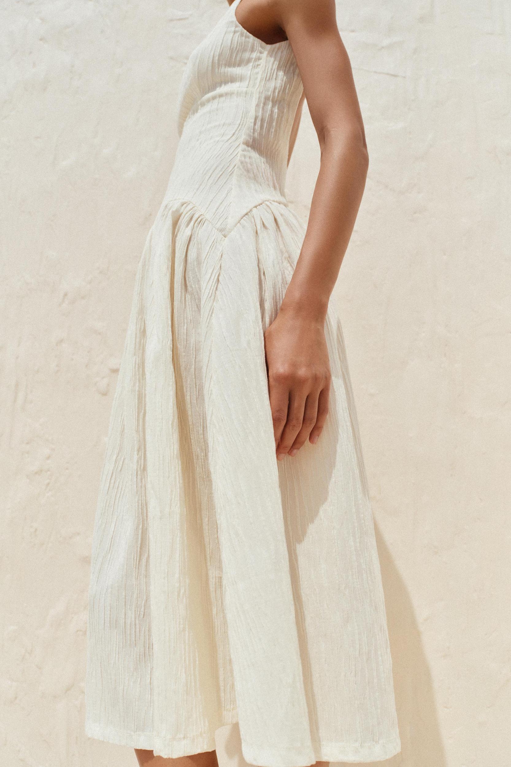 TEXTURED STRAPPY DRESS Product Image