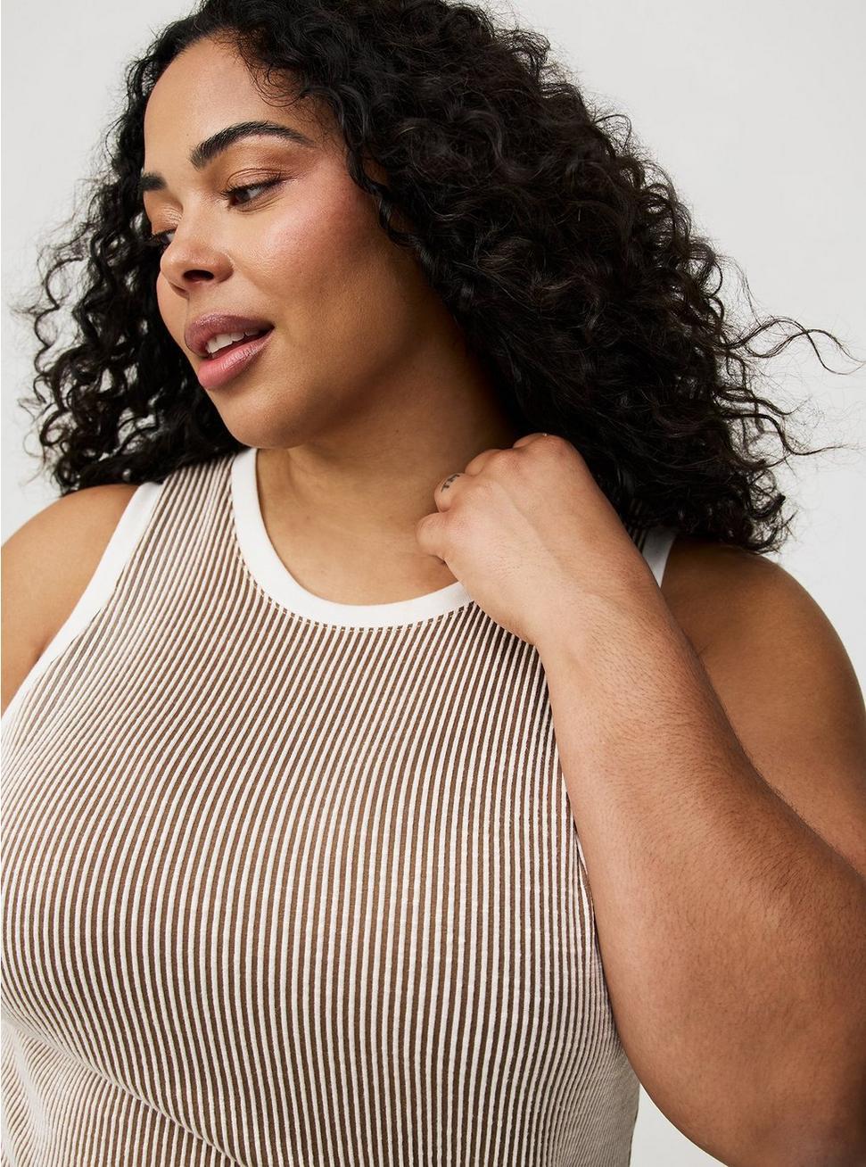 Textured Stripe Midi Dress Product Image