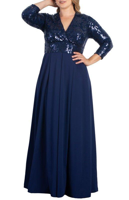 Havana Color Block Maxi Dress - Plus Product Image