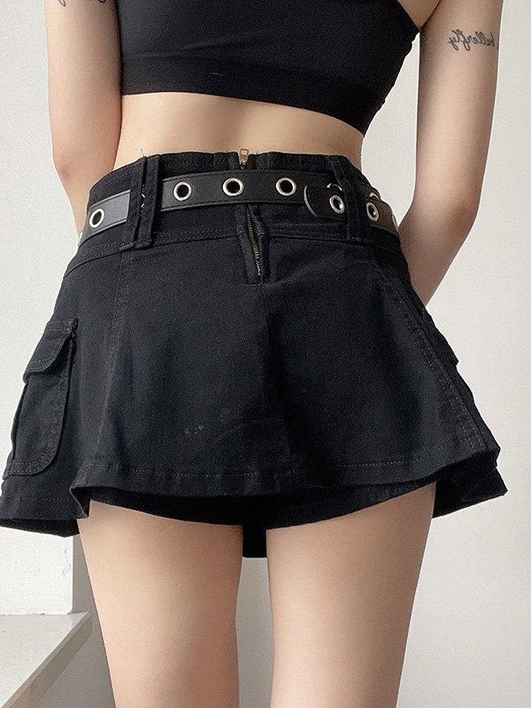 Lining Cargo Mini Skirt Product Image