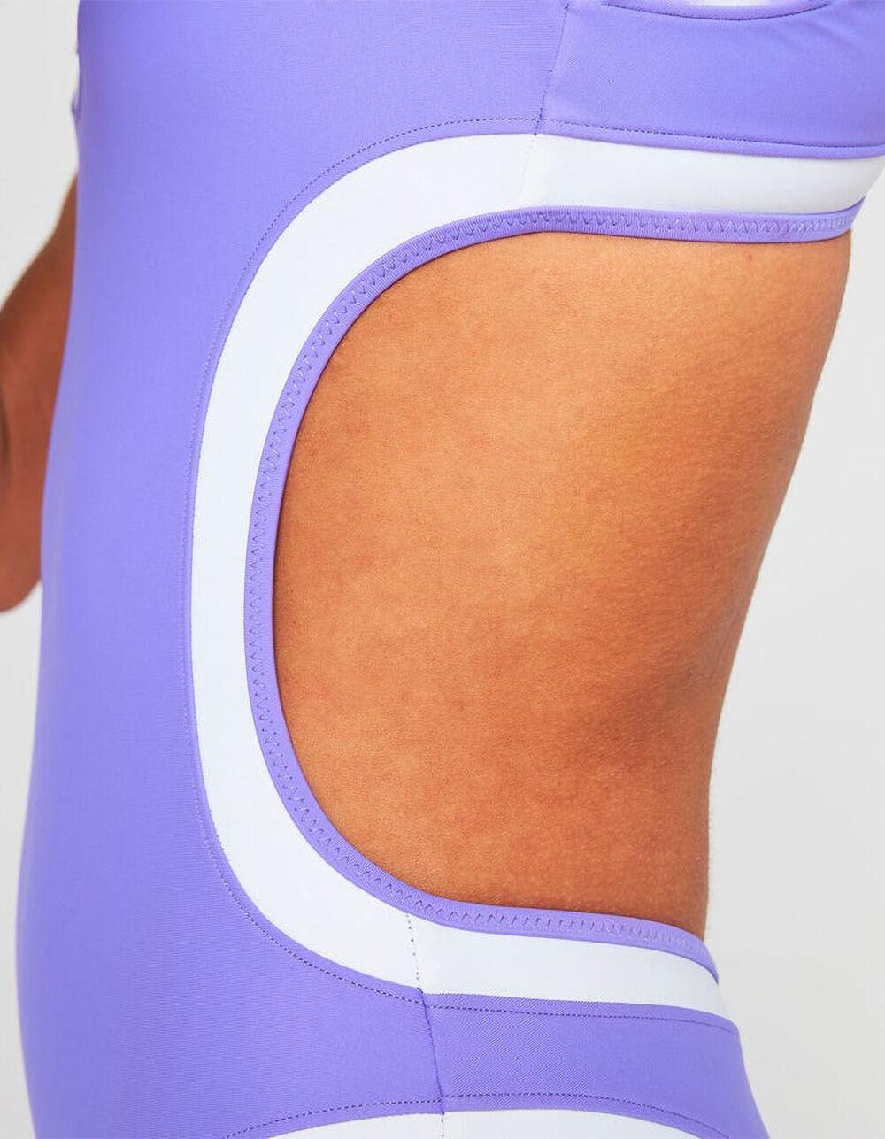 RIP CURL Victoria Vergara 80's Womens One Piece Swimsuit - LAVENDAR Product Image