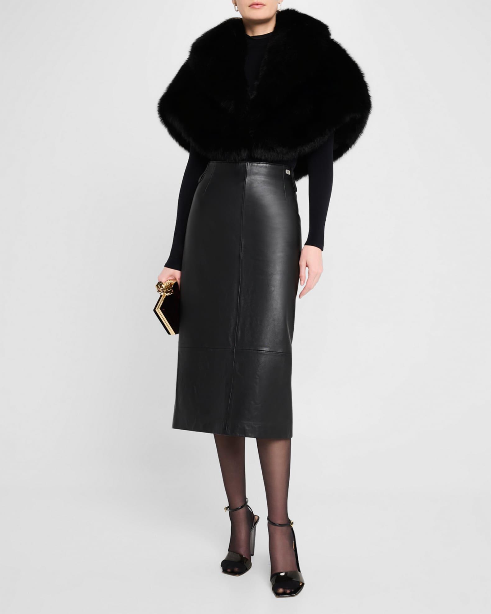 The Adrienne Faux Fur Capelet Product Image
