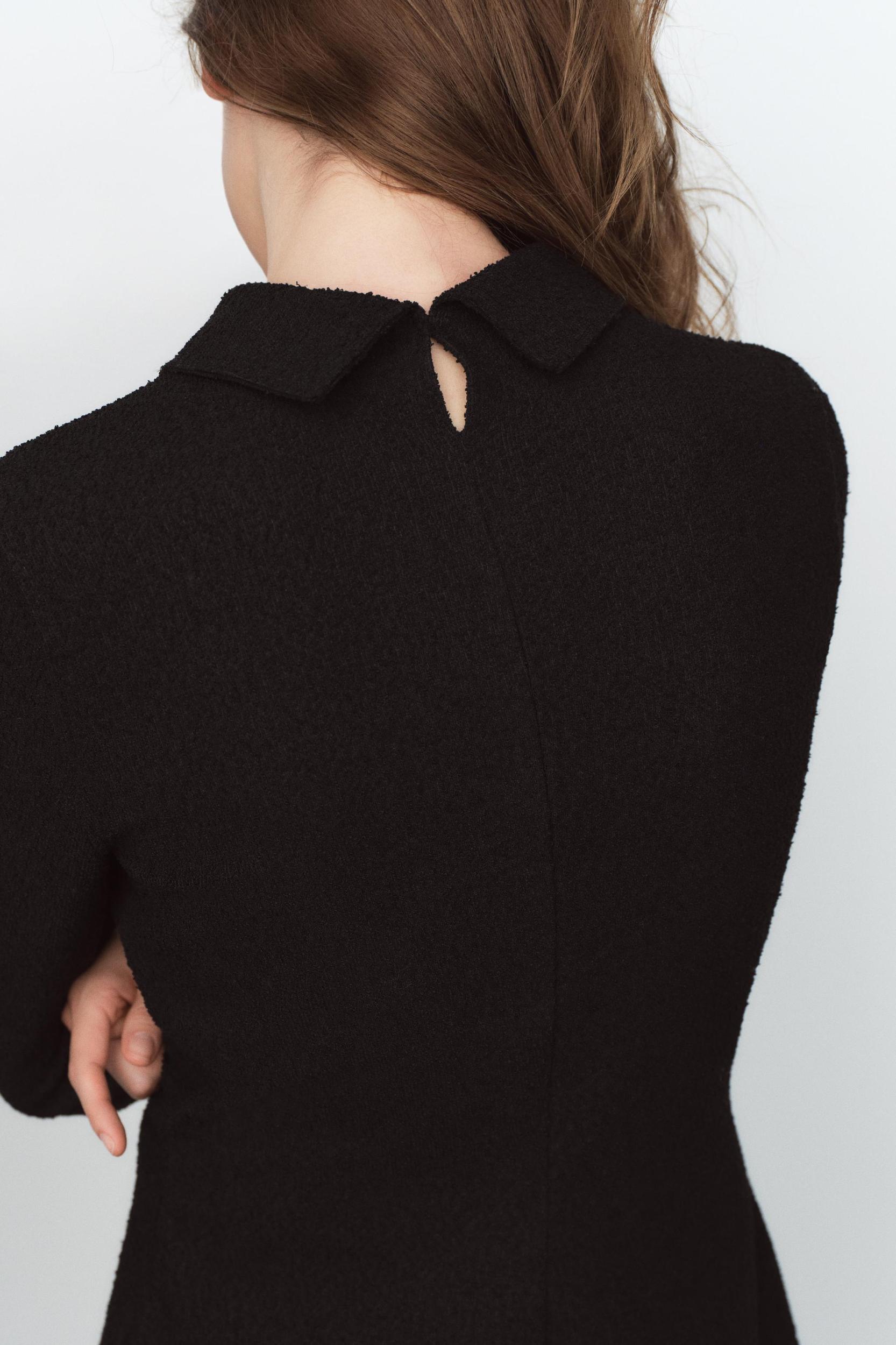 TIED BOUCLÉ DRESS Product Image