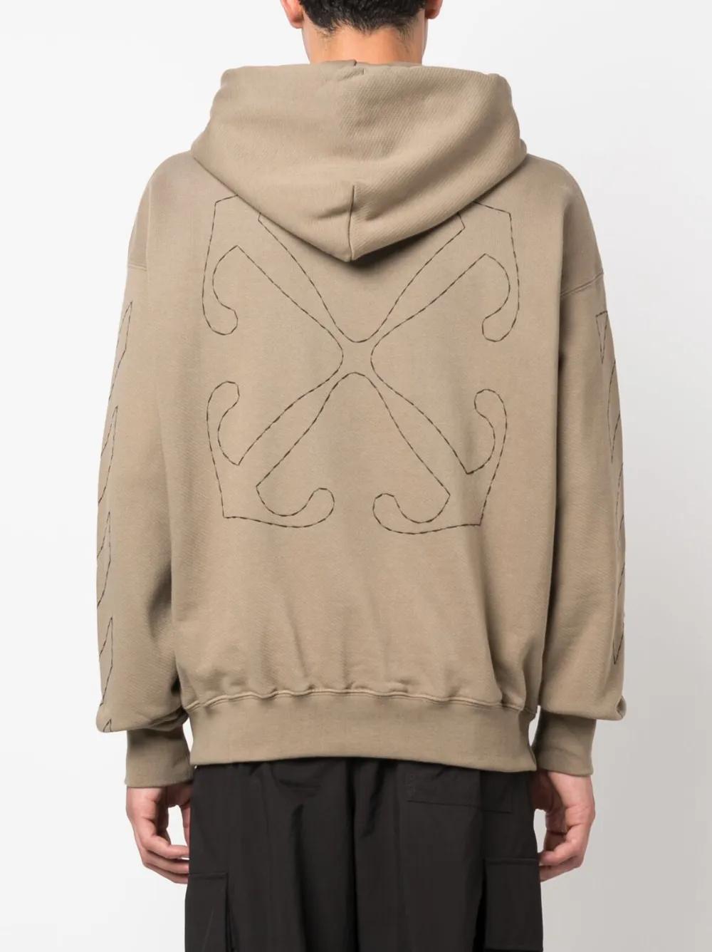Off Stitch cotton hoodie Product Image