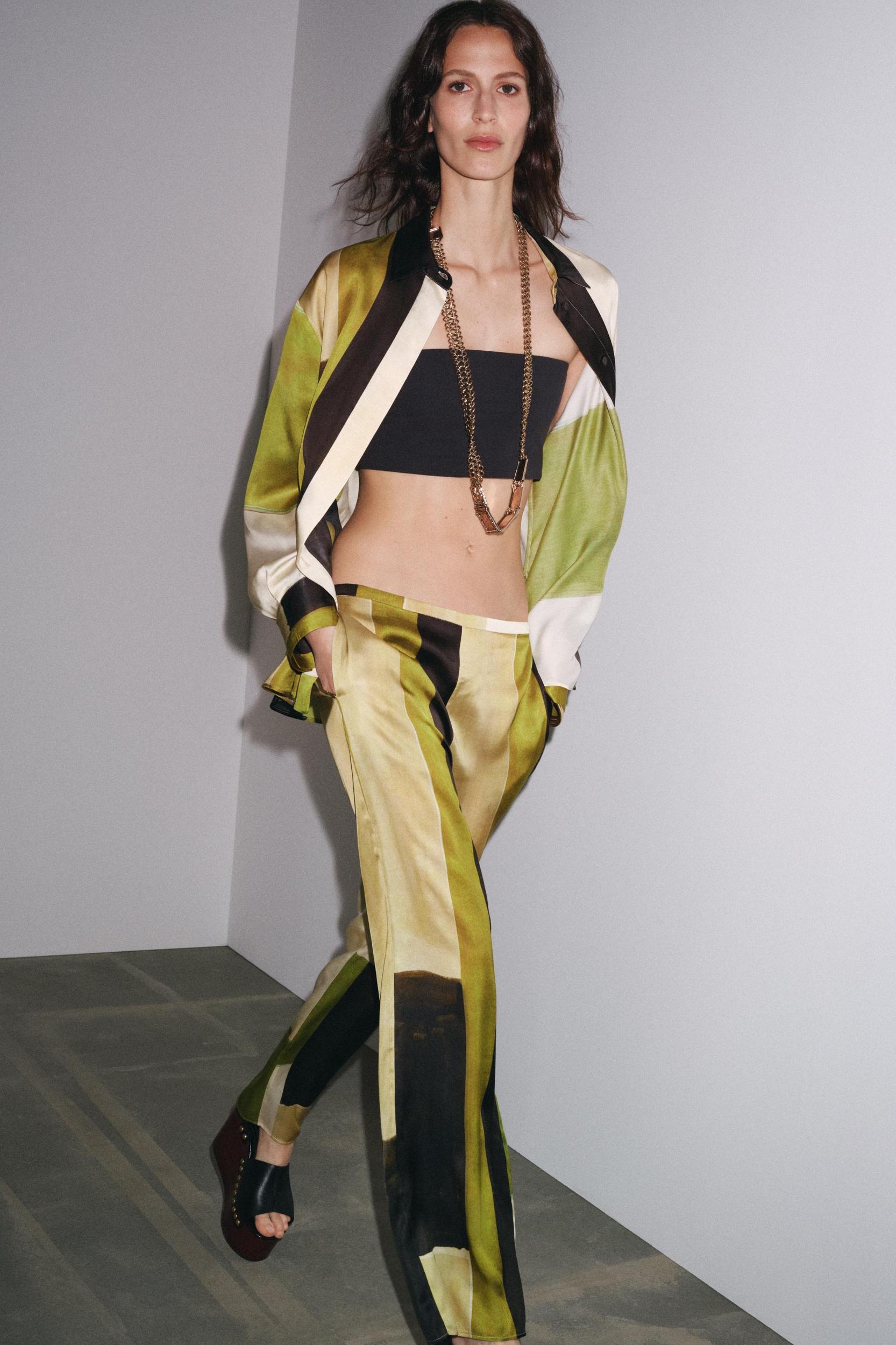 PRINTED SATIN EFFECT SHIRT Product Image