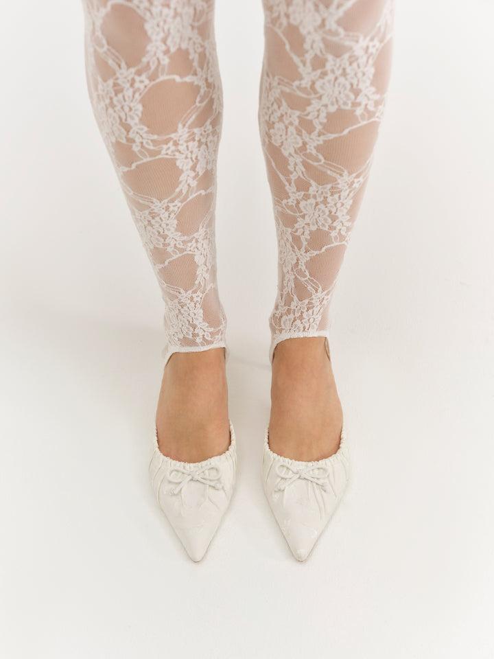 Colette Mule Heel — Cream Product Image