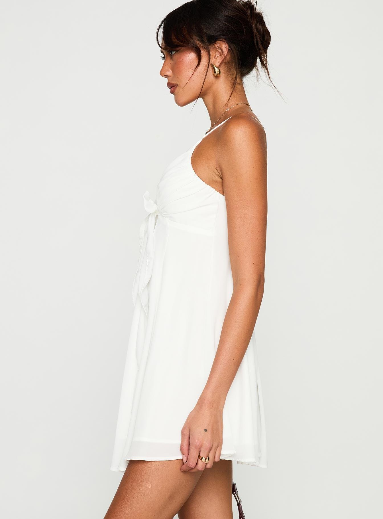 Moon Quartz Mini Dress White Product Image