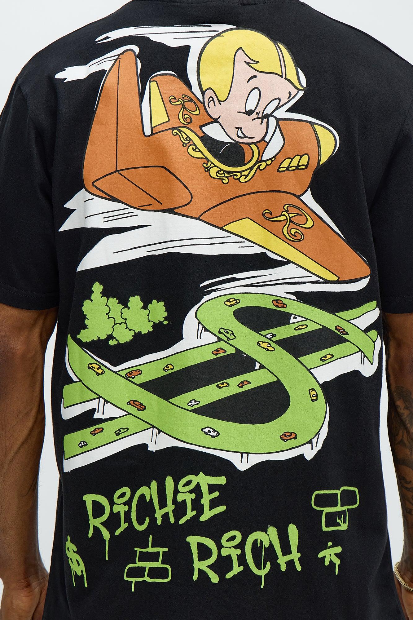Richie Rich Fly Short Sleeve Tee - Black Male Product Image