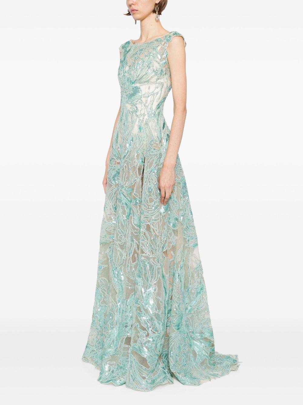 embroidered long dress Product Image