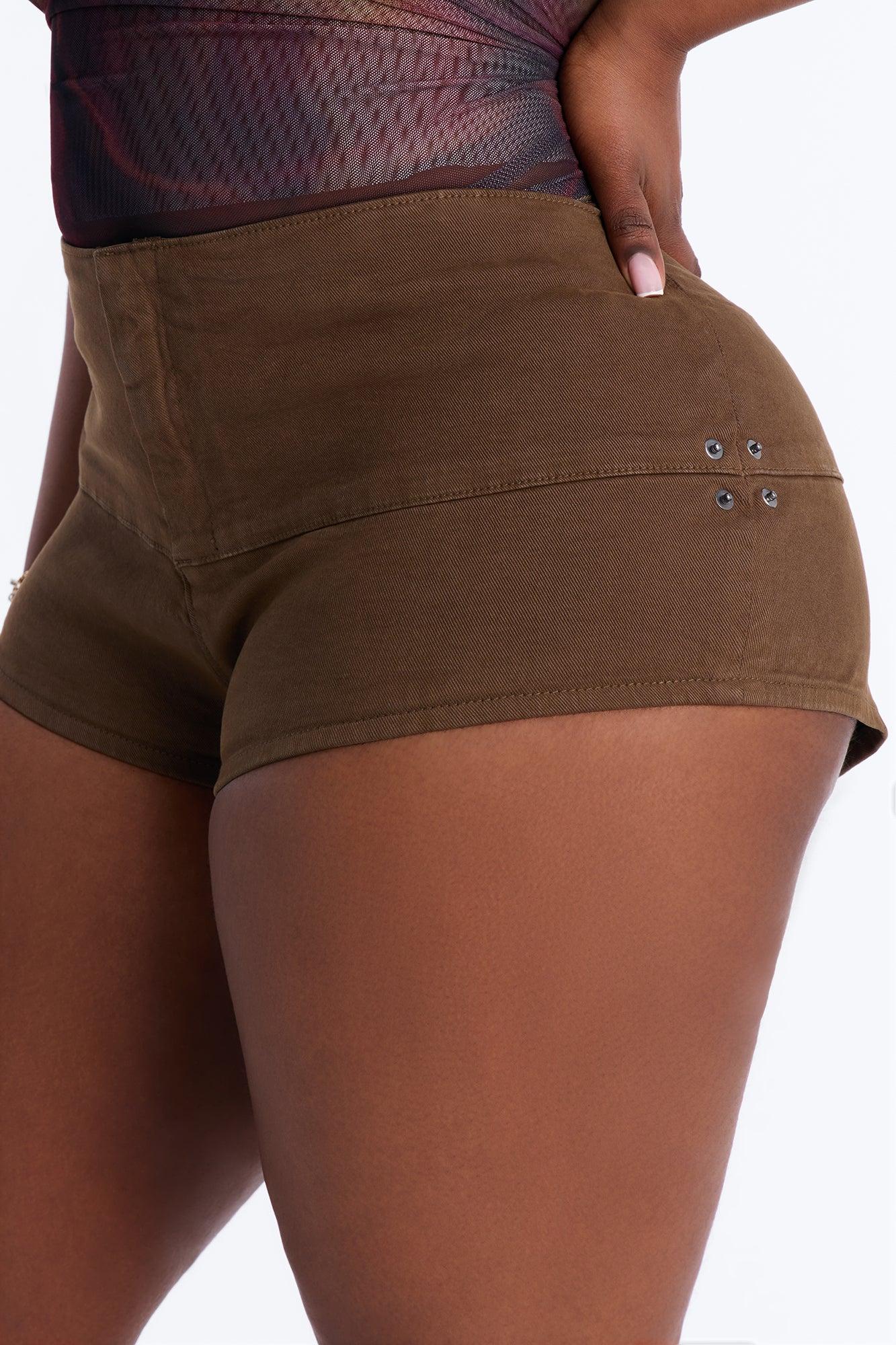 Libby No Waistband Low Rise Micro Short - Olive Female Product Image