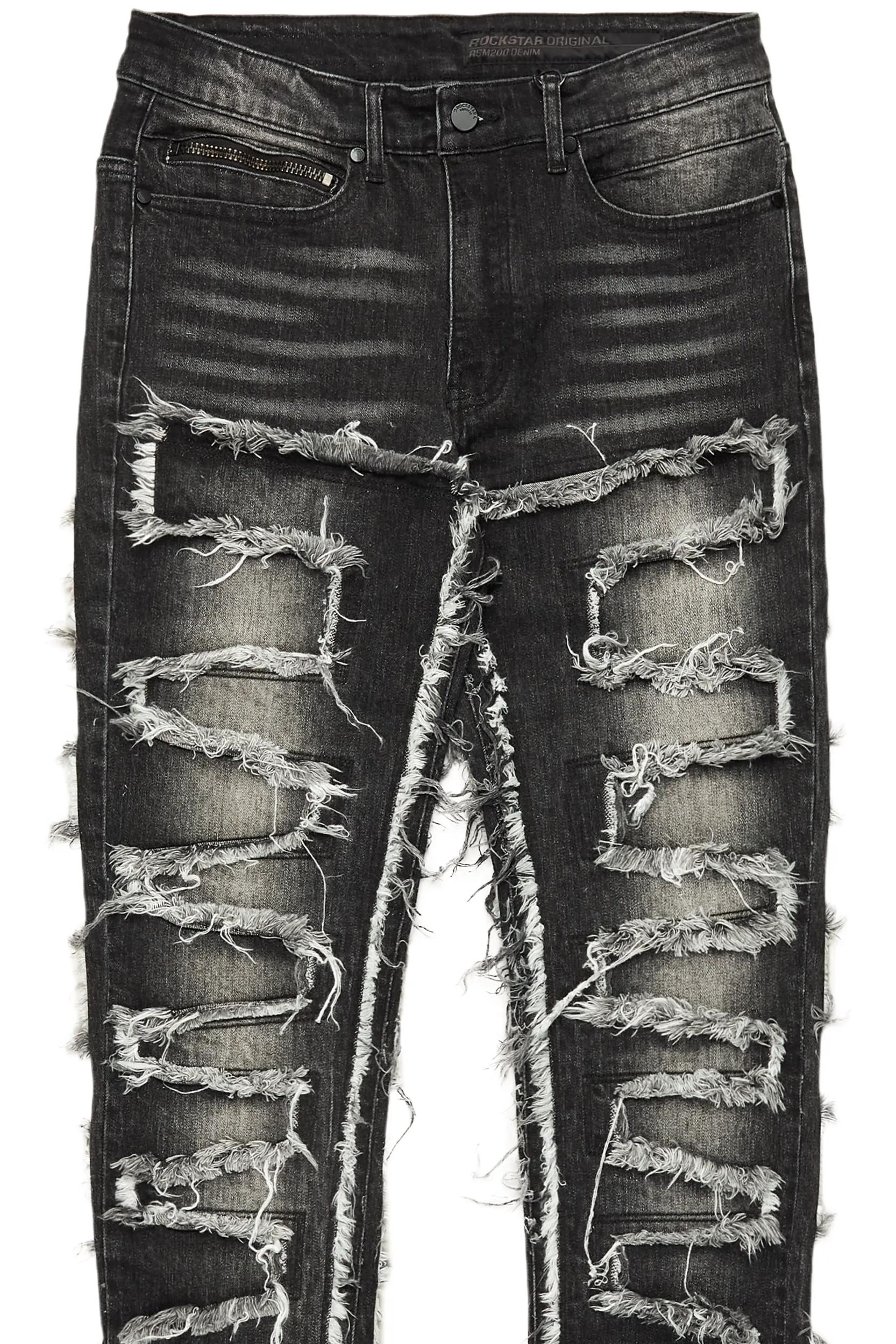 Ummar Black Oversized Graphic T-Shirt Male Product Image