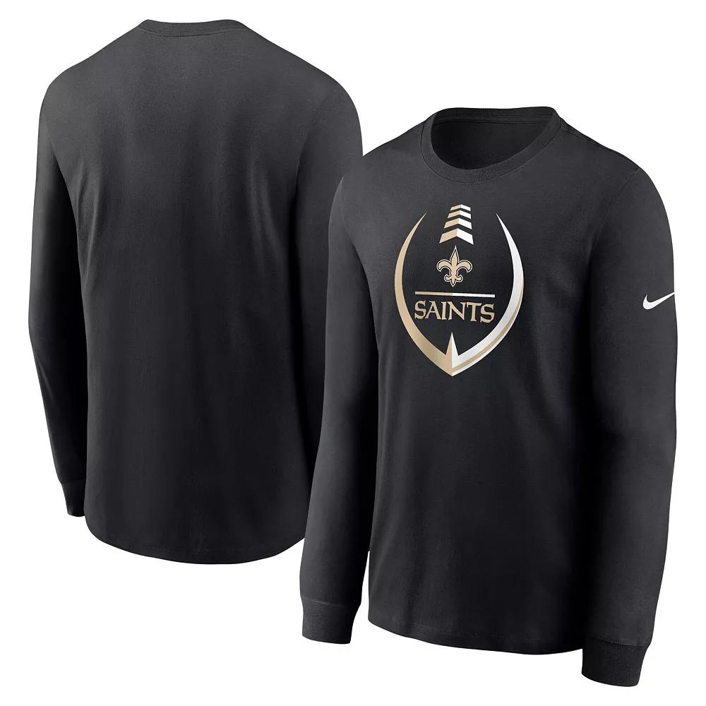 Men's Nike Black Las Vegas Raiders Icon Legend Long Sleeve Performance T-Shirt, Size: Small, Lvr Black Product Image