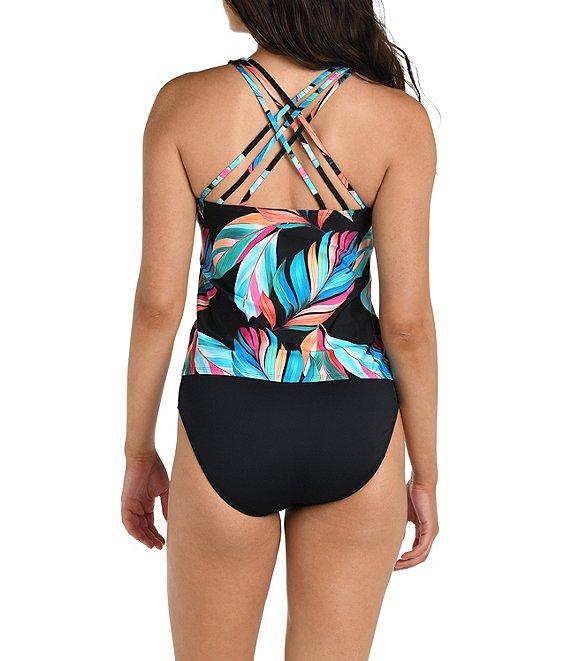24th & Ocean Solid High Waist Swim Bottom Product Image
