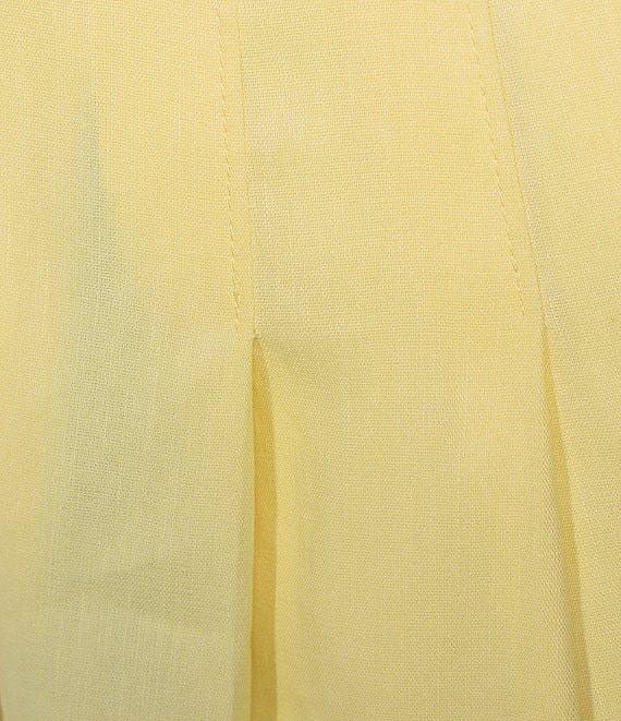 Antonio Melani Melinda Linen Blend Pleated Straight Leg Pants Product Image