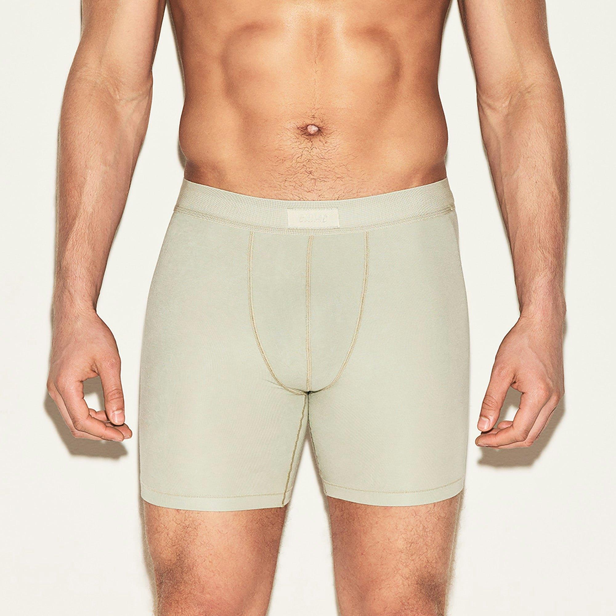 SKIMS COTTON MENS 5" BOXER BRIEF 3-PACK  | ARMY MULTI Product Image