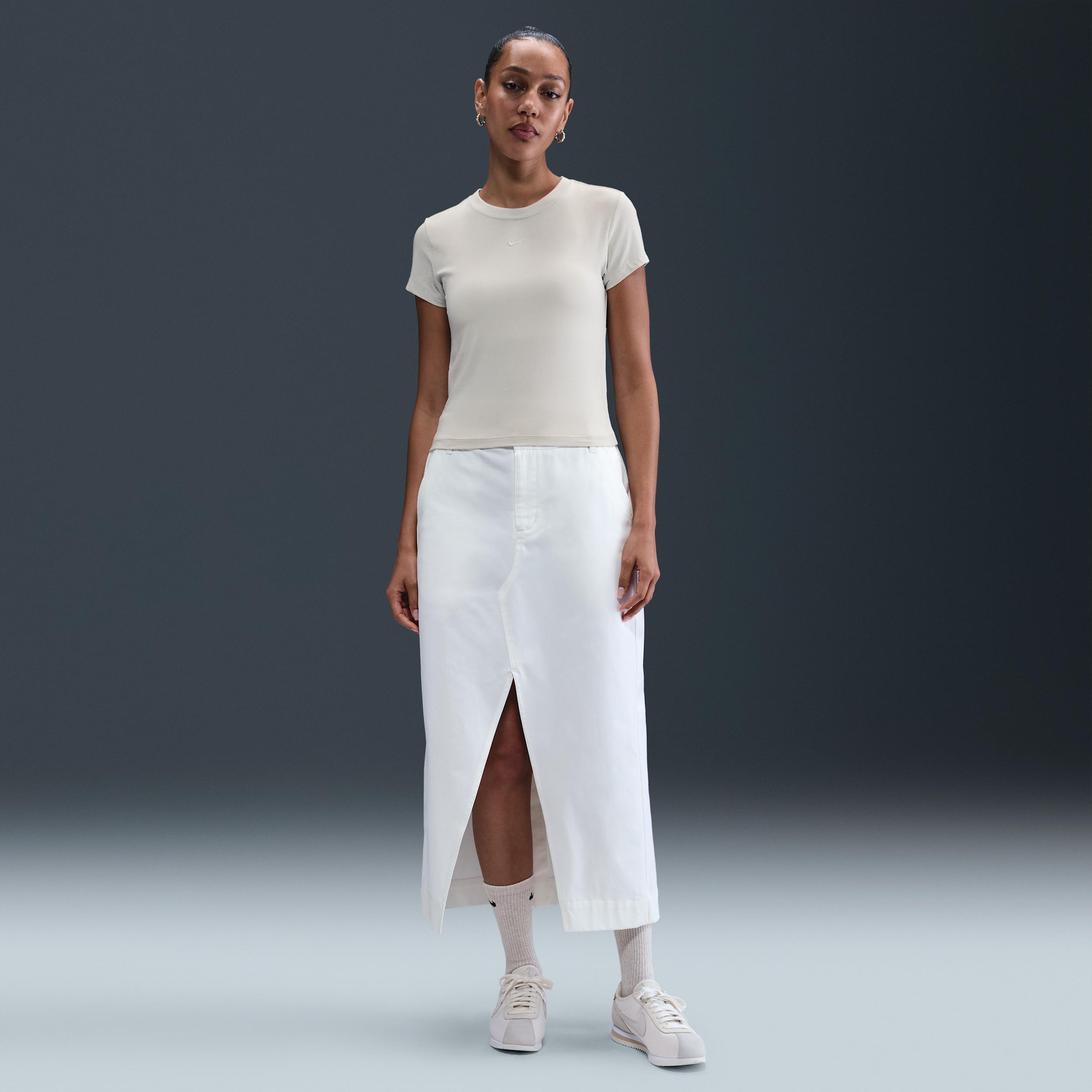 Womens Nike Sportswear Chill Knit T-Shirt | FV5508-410 Product Image