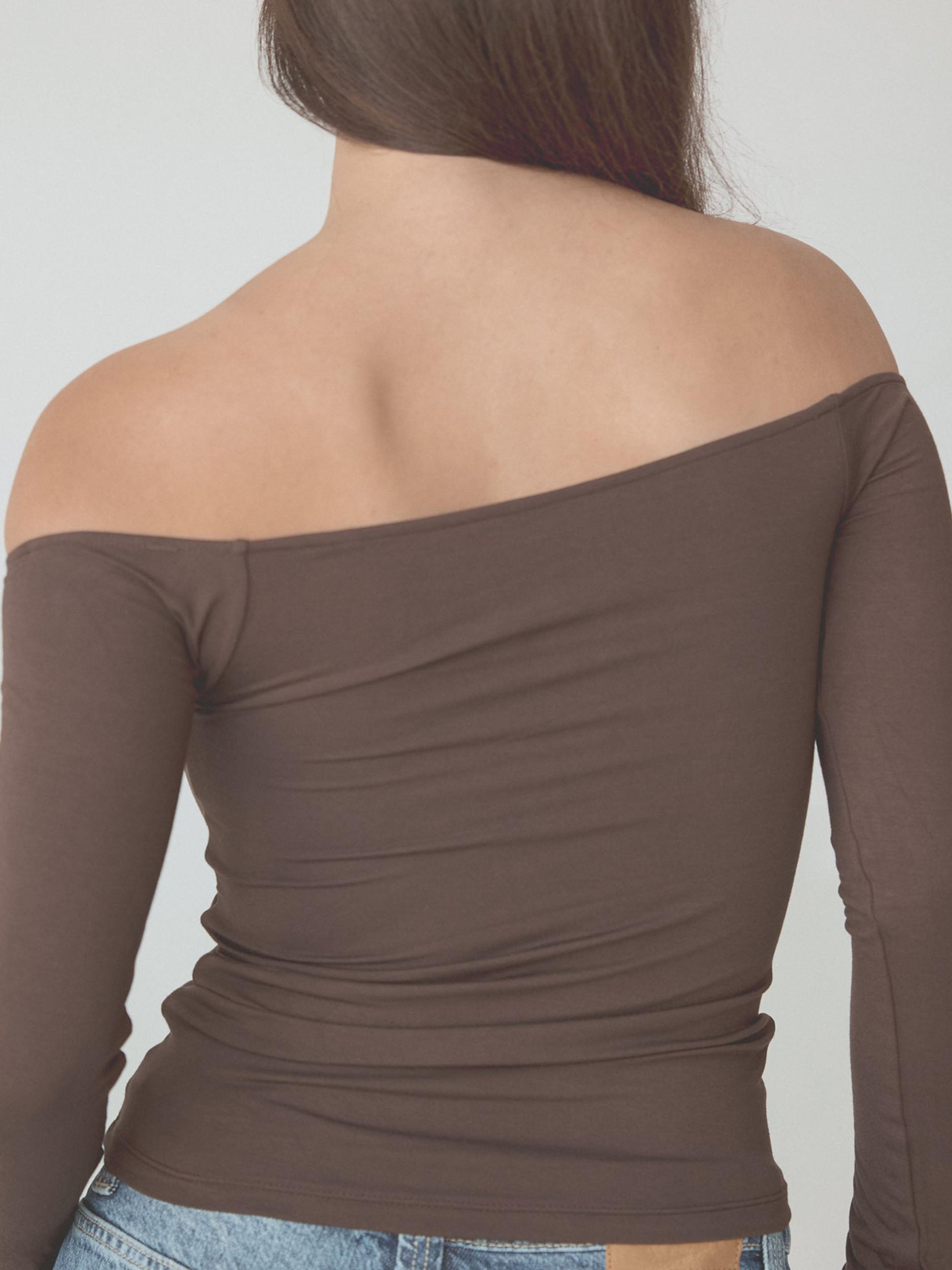 Off The Shoulder Braless Long Sleeve Product Image