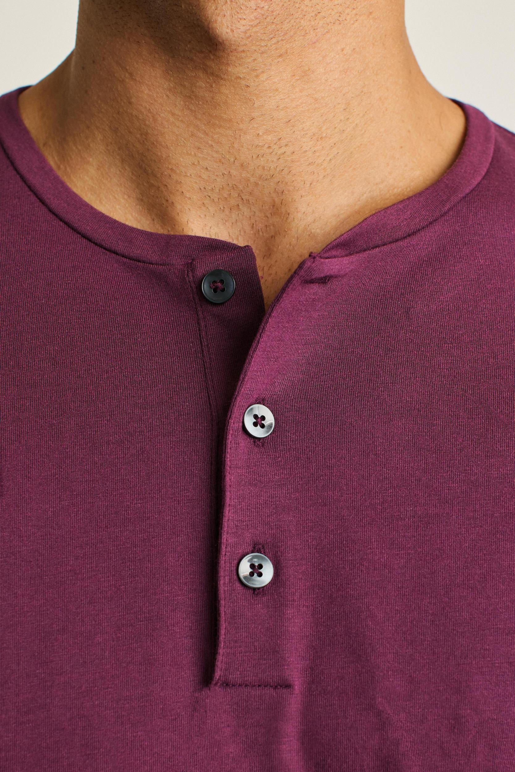 Pima Performance Long Sleeve Henley Product Image