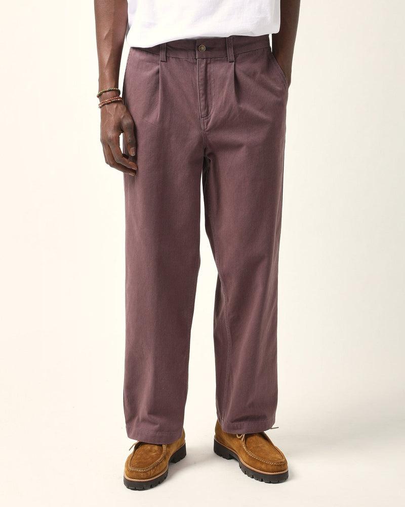 Heavy Twill Trouser - Purple Product Image