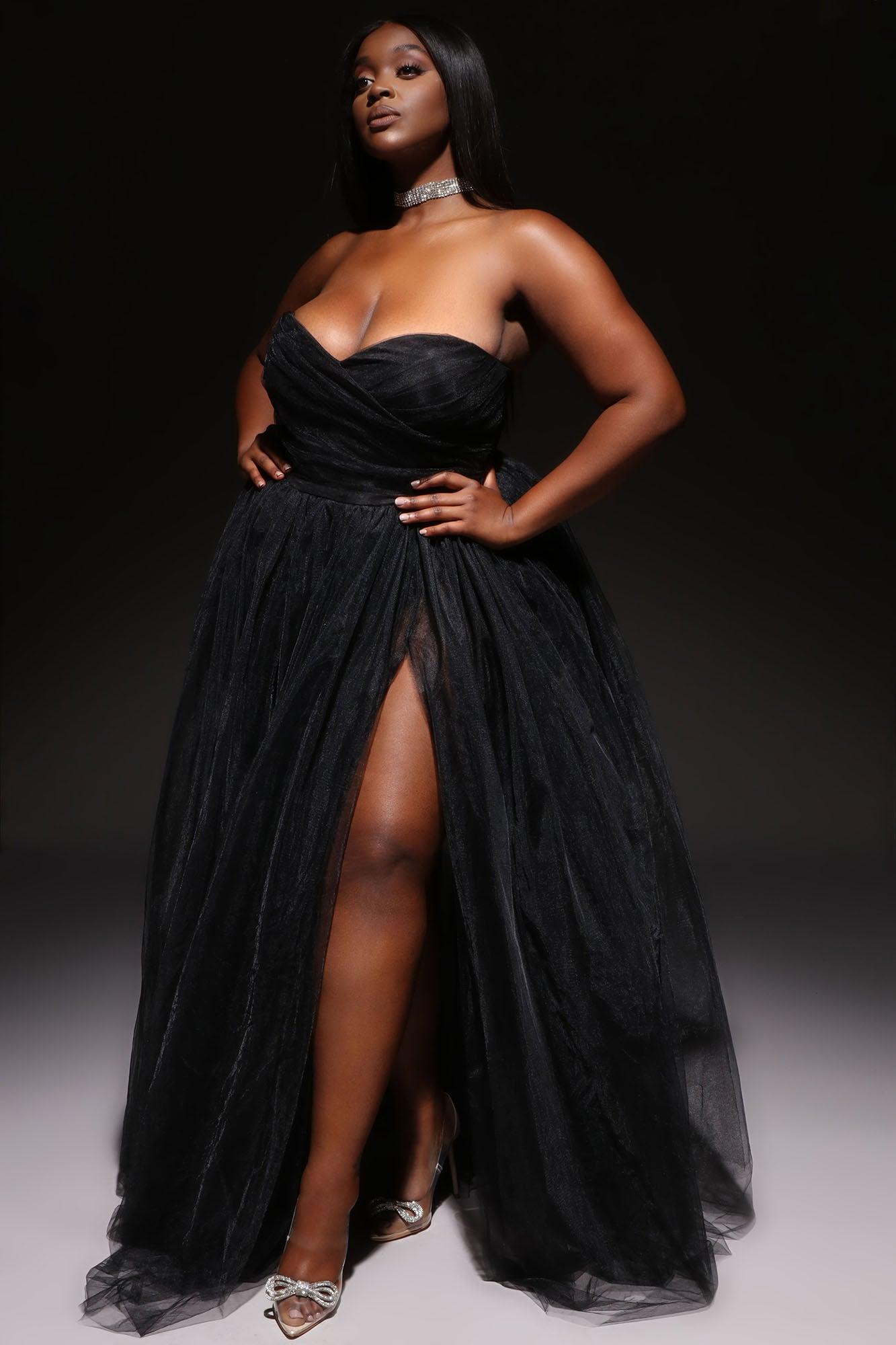 Elle Tulle Gown - Black Female Product Image