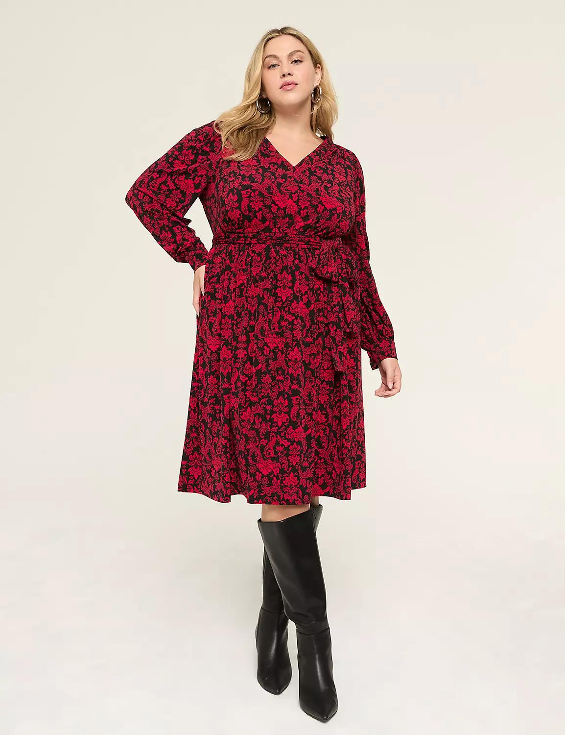 V-Neck Jersey Maxi Dress Product Image