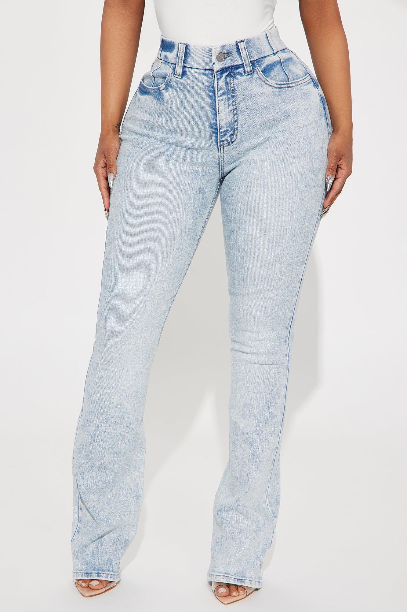 She Stands Out Tummy Control Bootcut Jeans - Light Wash Product Image