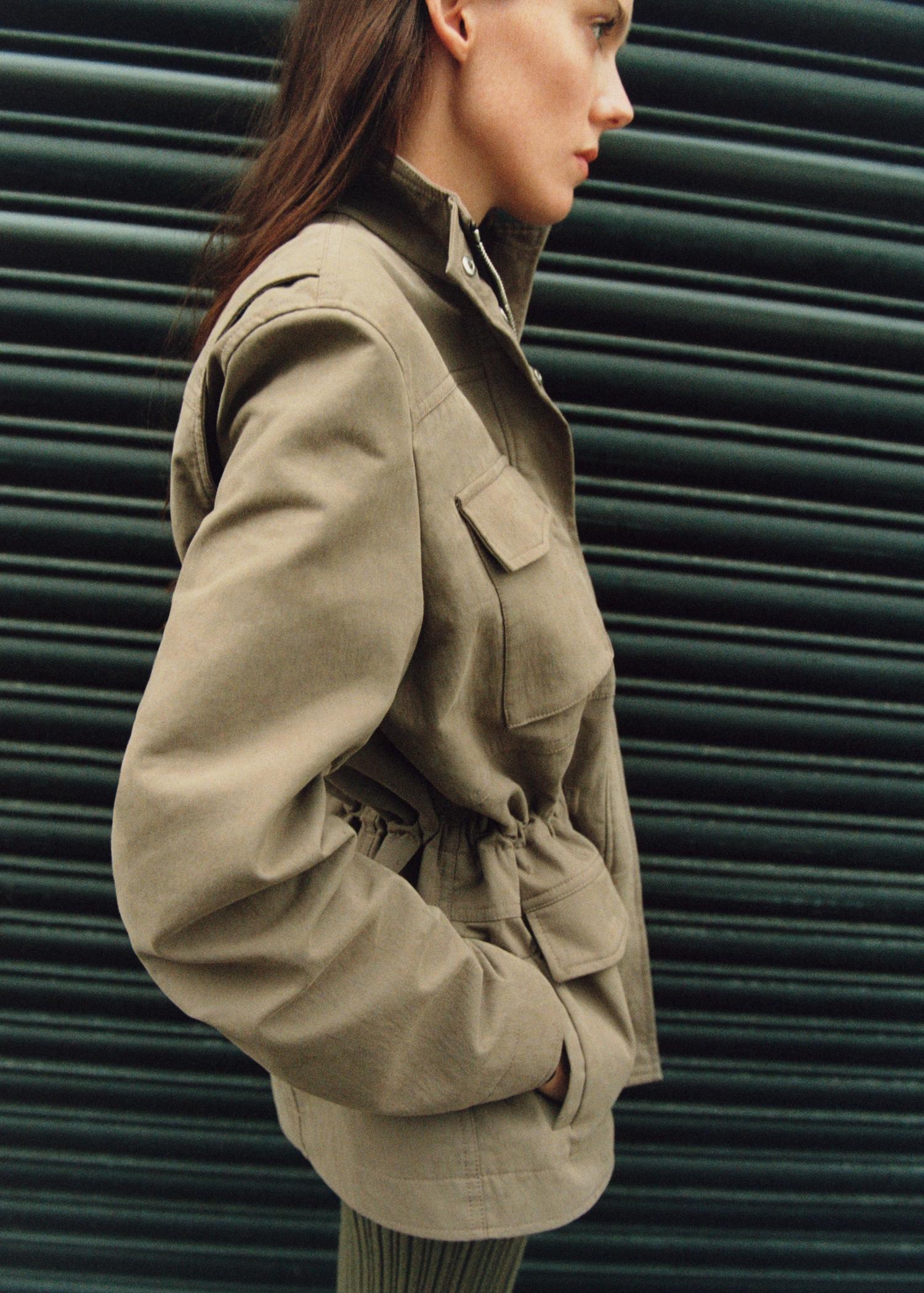 Turtleneck parka with pockets - Women | MANGO USA Product Image