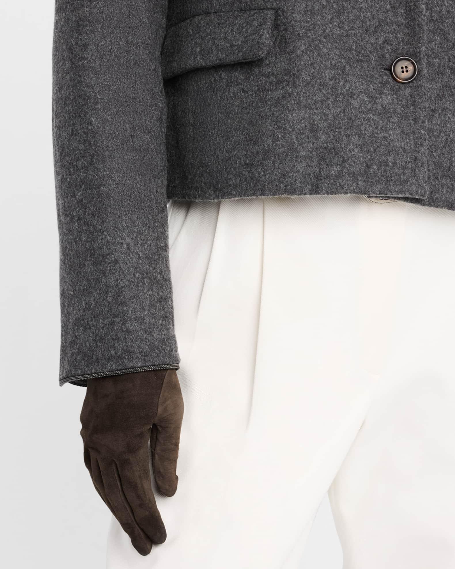 Fluid Wool Double-Faced Crop Jacket Product Image