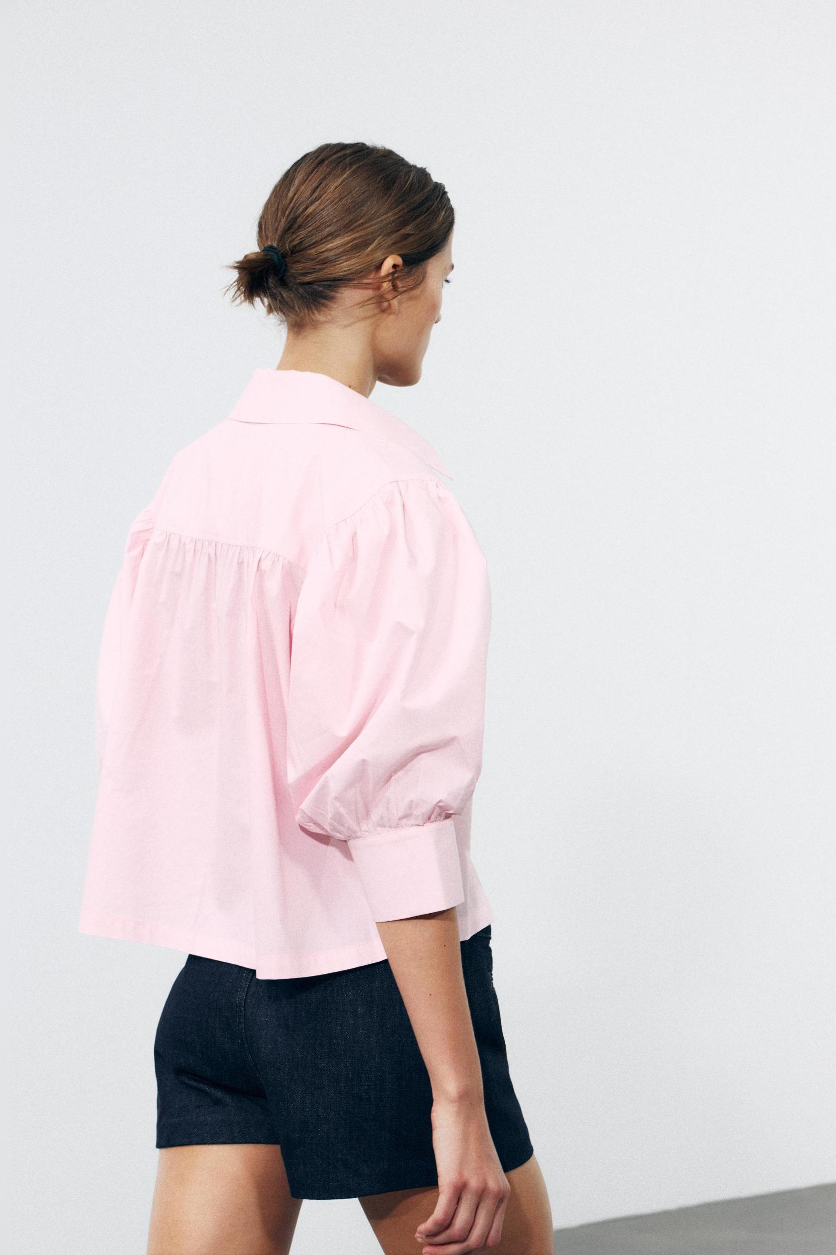 POPLIN SHIRT ZW COLLECTION Product Image