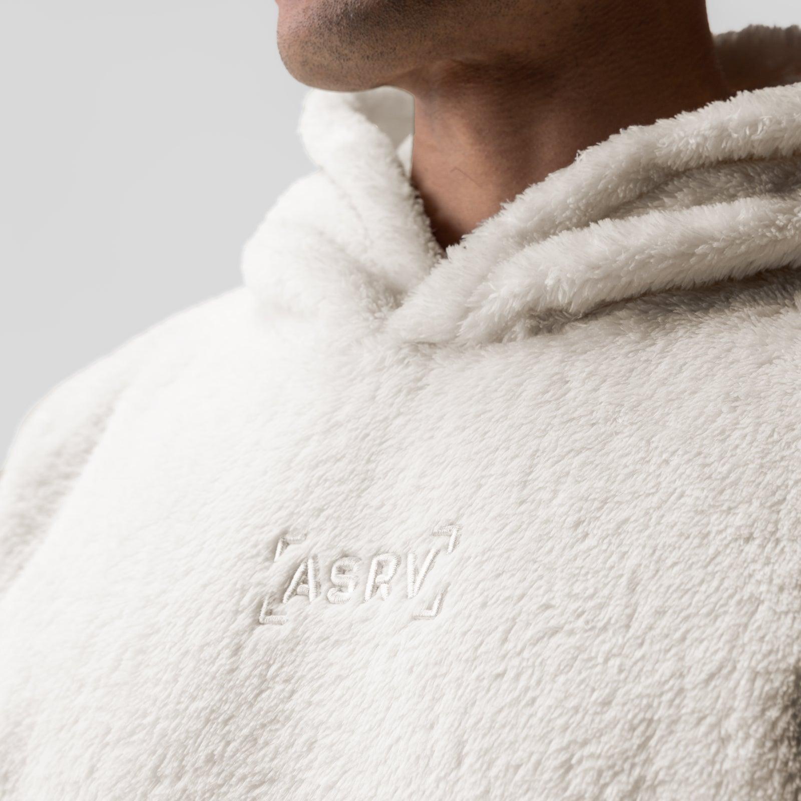 0553. Sherpa Recovery Hoodie - Ivory Cream/Black "Wings" Product Image