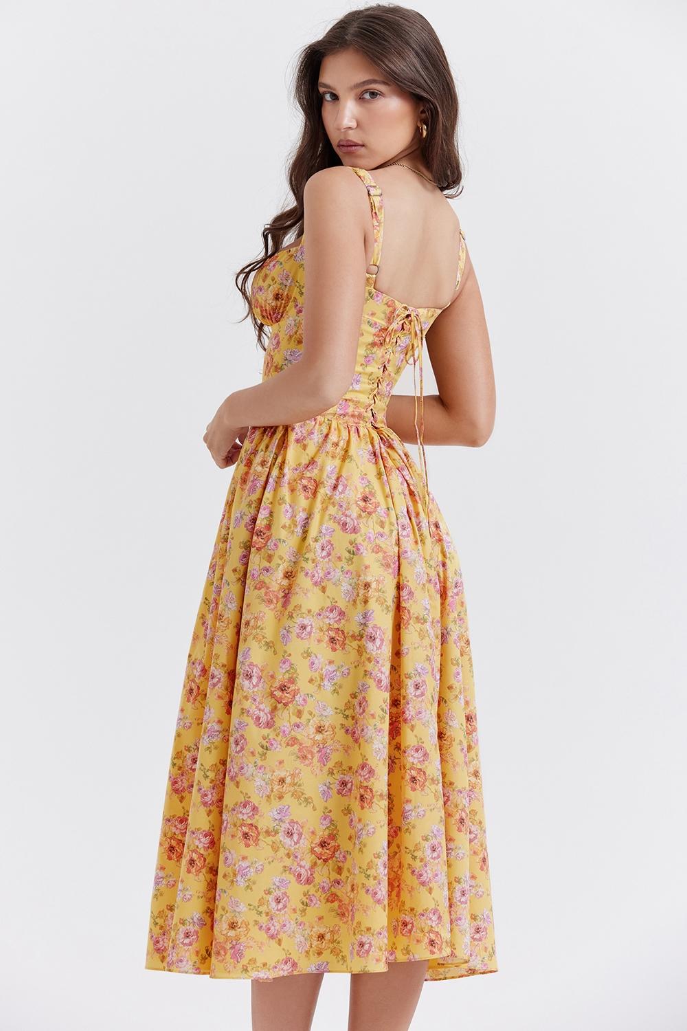 Tatiana  butter print midi sundress Product Image