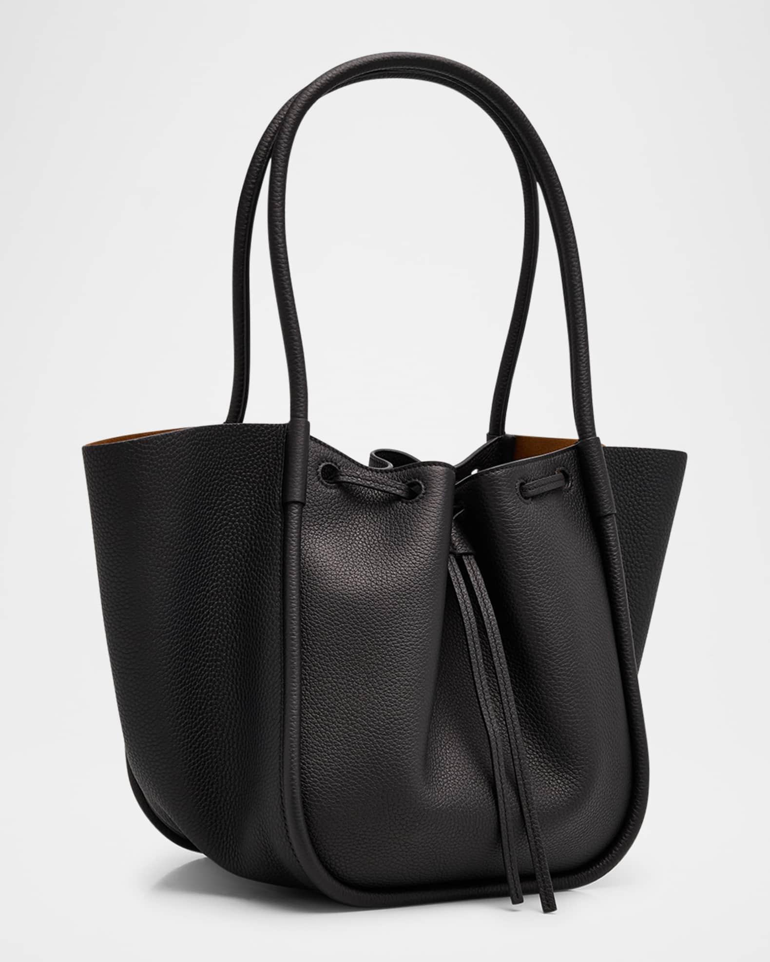 Large Ruched Pebbled Calfskin Tote Bag Product Image
