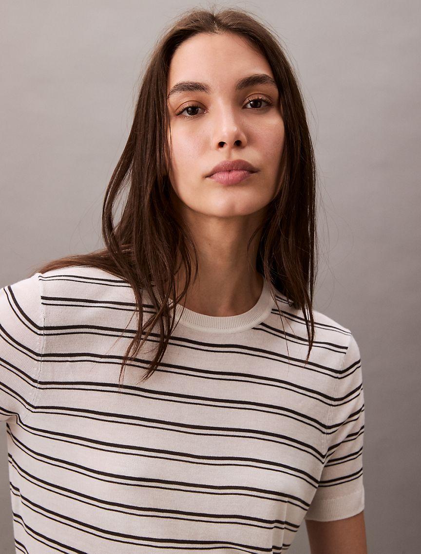 Viscose Short Sleeve Sweater  Product Image