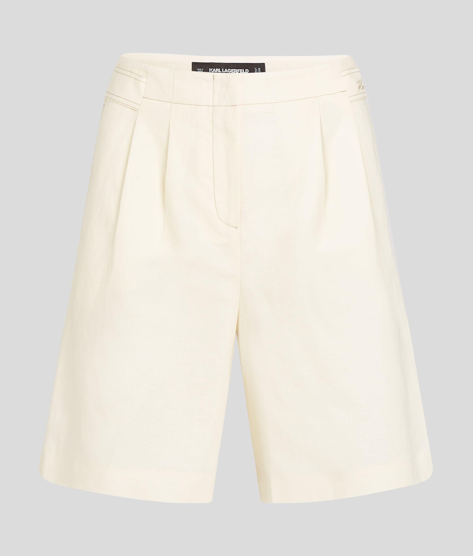 LINEN-BLEND SHORTS Product Image