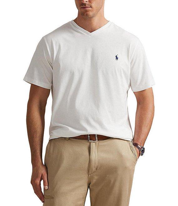 Polo Ralph Lauren Big & Tall Classic Fit Short Sleeve Cotton Jersey V-Neck T-Shirt Product Image