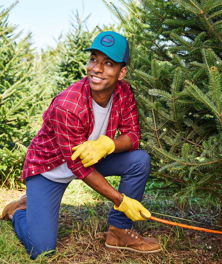 On-The-Go Brushed Twill Plaid Shirt Product Image