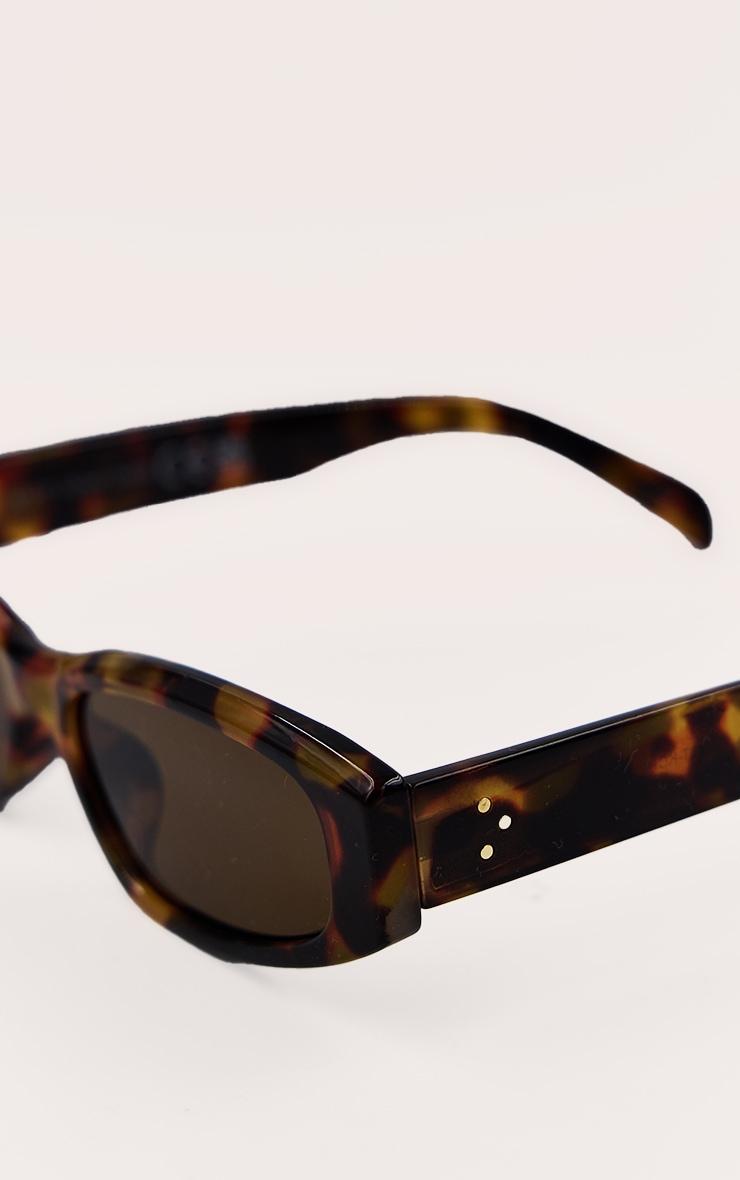 Brown Tort Slim Cat Eye Sunglasses Product Image