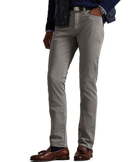 Polo Ralph Lauren Varick Slim Straight Stretch Sateen Pants Product Image